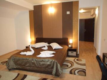 Фото номера Люкс с джакузи Отель Hotel Brancoveanu г. Моечу-де-Жос 6